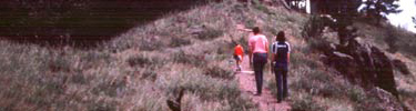 Hiking up Rankin Ridge