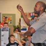 Sayler Park School students participating in a national park Fair.