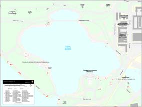 Tidal Basin Cherry Tree Map
