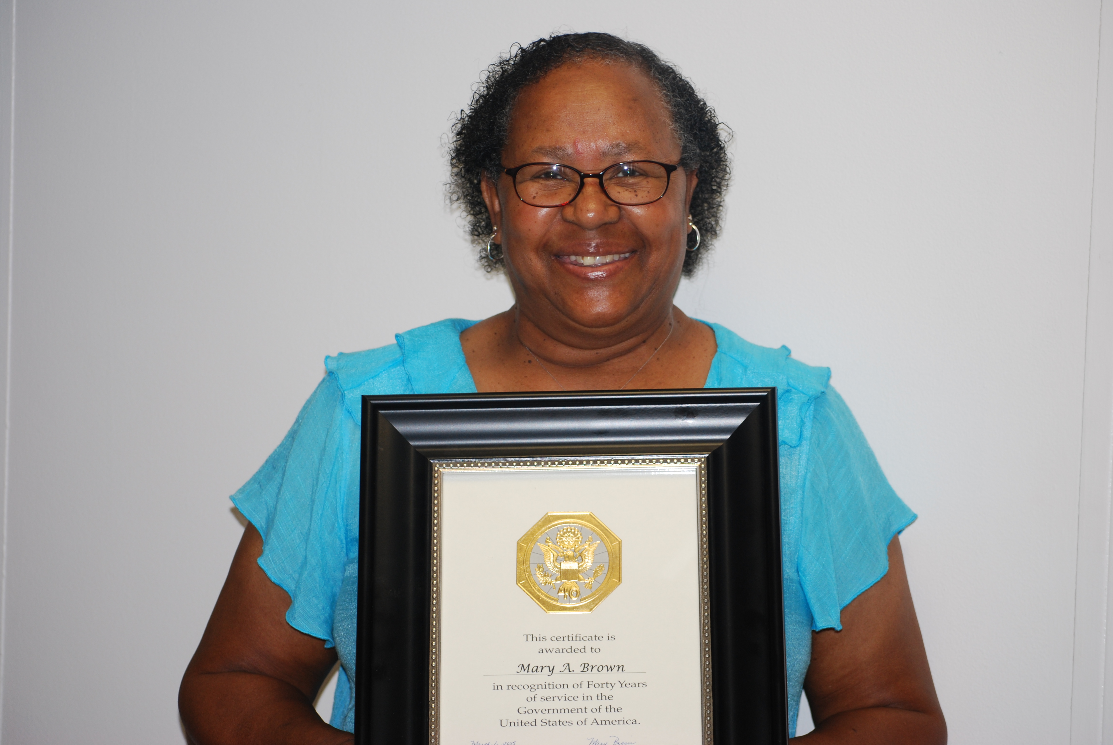 Mary Brown Service Award Photo
