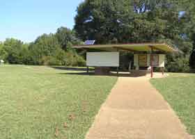 The open area of the Chickasaw Village Site.