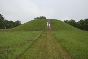 Emerald Mound is the second largest Mississippian period ceremonial mound in the United States.