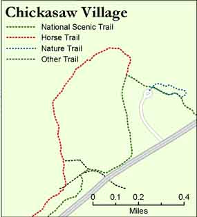 Chickasaw Village map
