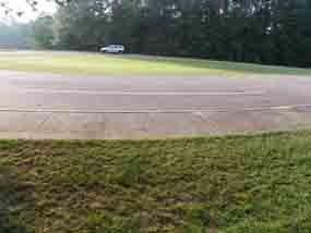 Old Town Overlook parking area provides space for multiple vehicles.