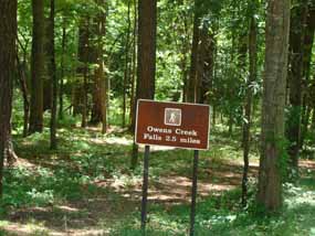 Sign to Owens Fall