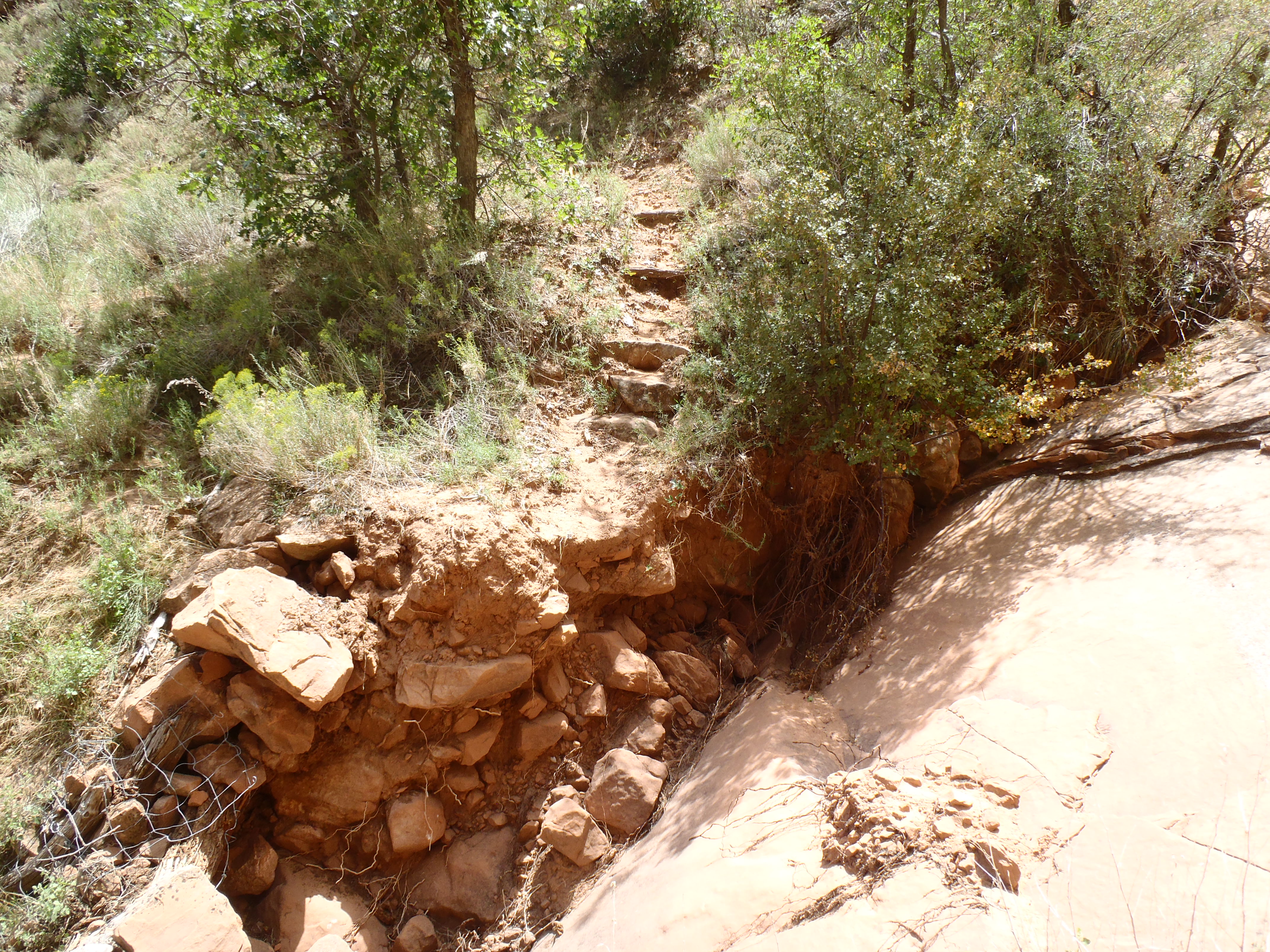 Trail washout