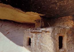 154 rooms; 150 people.  They left rock art, corn cobs, and pot sherds.