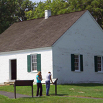 Visitors at the Dunker Church