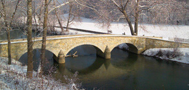Snow Covered Burnside Bridge