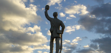 3rd Pennsylvania Infantry monument at sunset