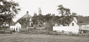historic image of the destroyed Mumma family farm
