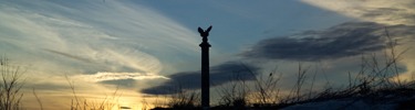 New York Monument at Sunset