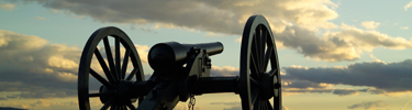 Cannon at Sunset
