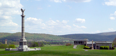 Visitor Center and the New York State Monument