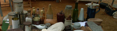 Photo of canal laborer food and drink during park special event.