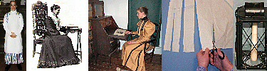 Tips for dressing like Clara Barton or using supplies.