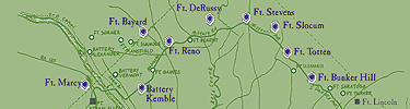 Historic map of northern defenses.