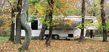 Tent in the campground
