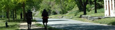Hikers on Shenandoah Street