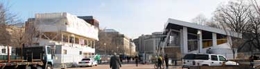 Pennsylvania Ave Reviewing Stand Setup