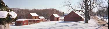 oxon hill farm on a winter day