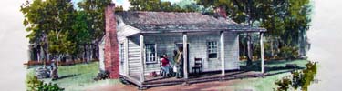 An artist's rendition of the Zeal Williams Homestead.