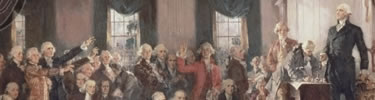 Scene at the Signing of the Constitution of the United States by artist Howard Chandler Christy
