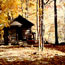 Misty Mount cabin in the fall.