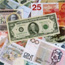 Dollar bills and other paper currency.