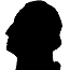 Silhouette of George Washington's profile.