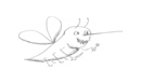 cartoon mosquito