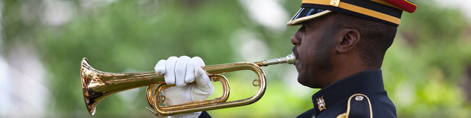 Bugler sounding Taps