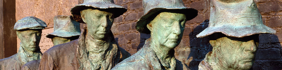 FDR Memorial bread line statues