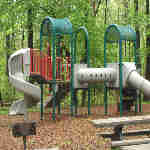 a picture of the playground equipment in the Sweetgum Picnic Area