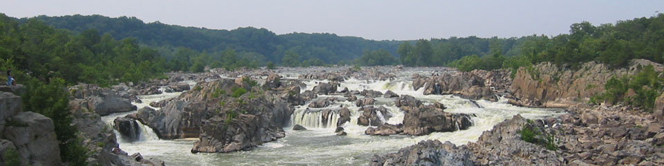 Great Falls of the Potomac in summer