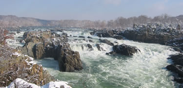 Great Falls in winter