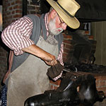 Working in the Blacksmith Shop Working in the Blacksmith Shop