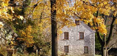 Fall decorates the landscape.