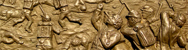 Bronze plaque from Durell's Pennsylvania artillery monument