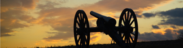 Cannon at Sunset