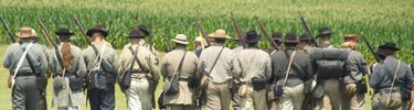 marching toward the corn