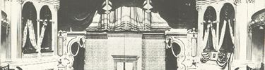 Stage and Presidential Box circa 1870