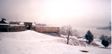 Photo of fort in winter