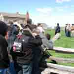 An education program with park living history staff An education program with park living history staff