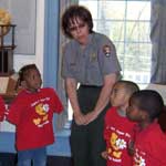 students with park ranger