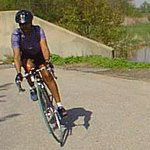 biker on trail