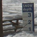 verticle gauge measuring snow depth verticle gauge measuring snow depth