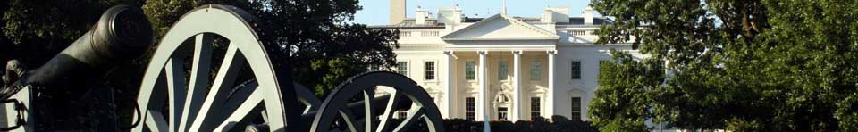 View of the White House's north side from Layfatte Park 