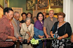 Ribbon Cutting for Communities of Whaling exhibit opening.