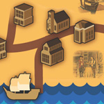 A scene of the homeport in 